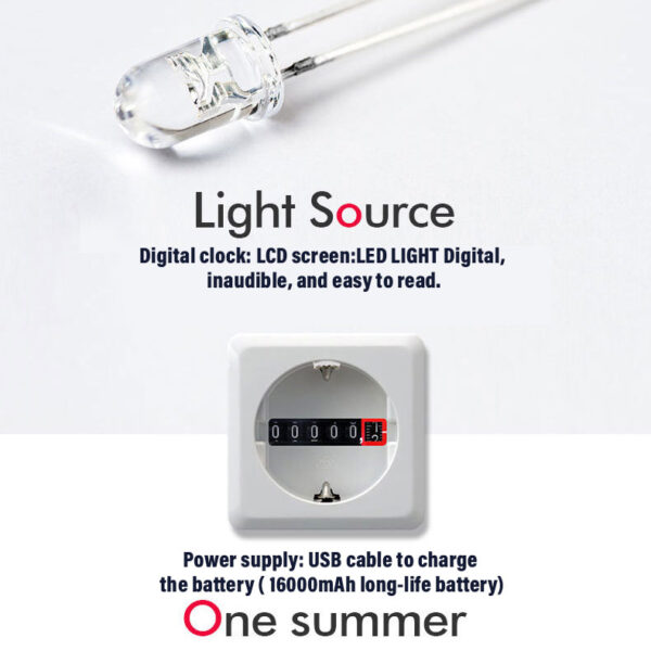 Smart Sensor Digital Wood Wall Clock, Round Wall & Desktop Clock with Easel Stand