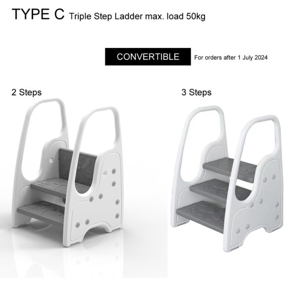 Child Safety Triple Step Ladder Stool